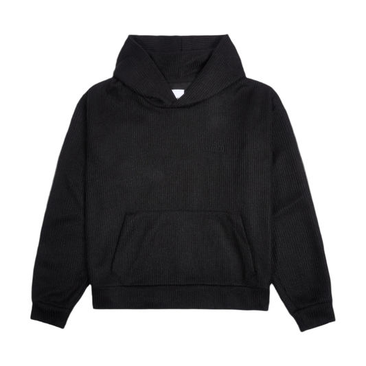Knitted hoodie Phantom (black)