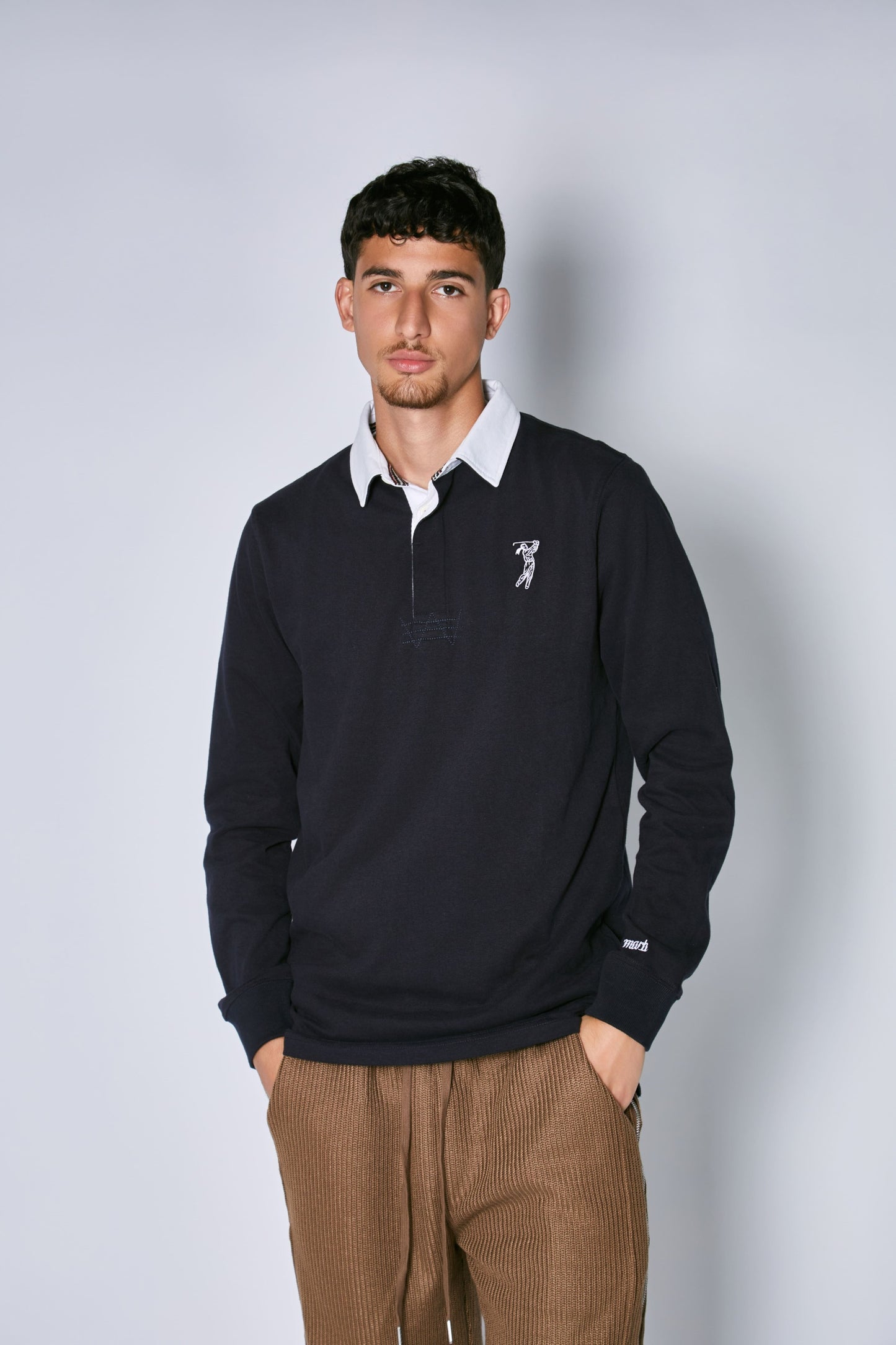Male Club & Collar Rugby Shirt - Golf Woman
