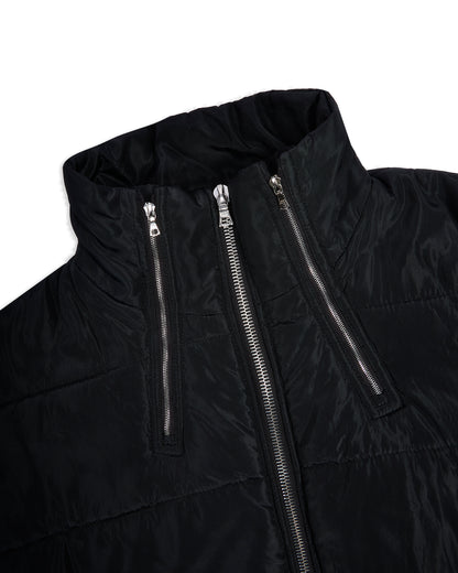 Dual Zip Nylon Puffer Jacket