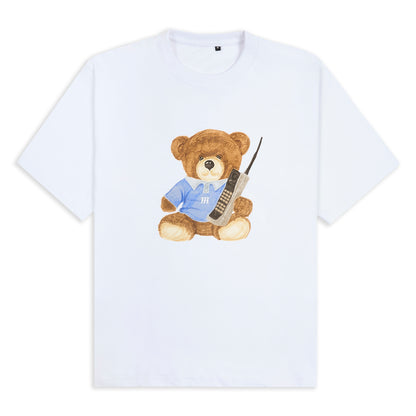 Teddy FM Tee in White