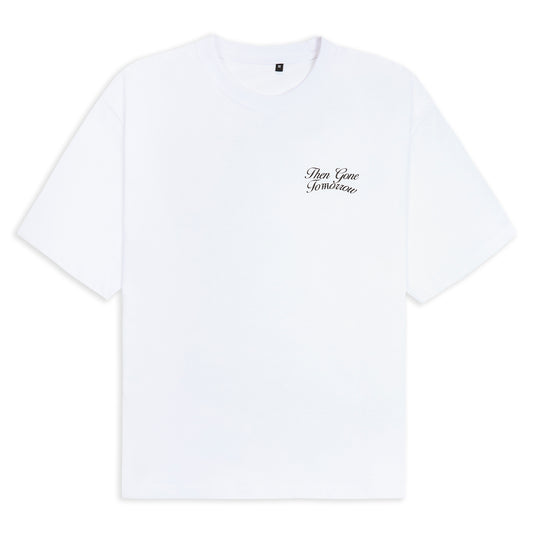 'Gone Tomorrow' tee in White