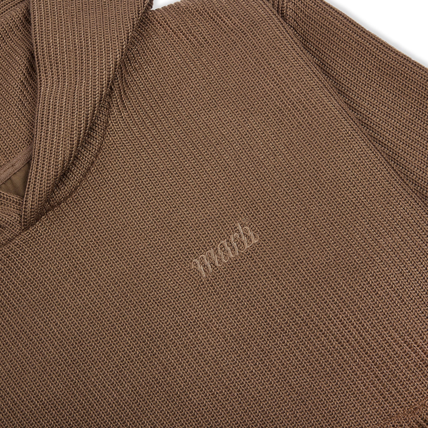Knitted hoodie Truffle (brown)