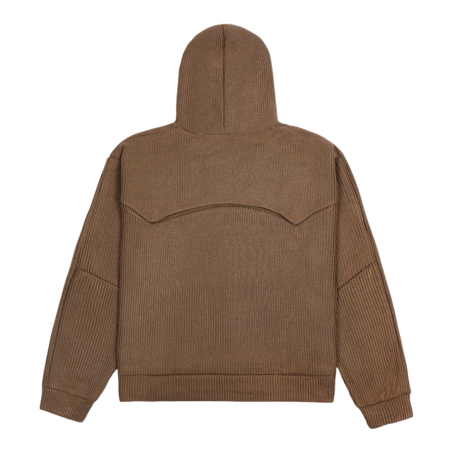 Knitted hoodie Truffle (brown)