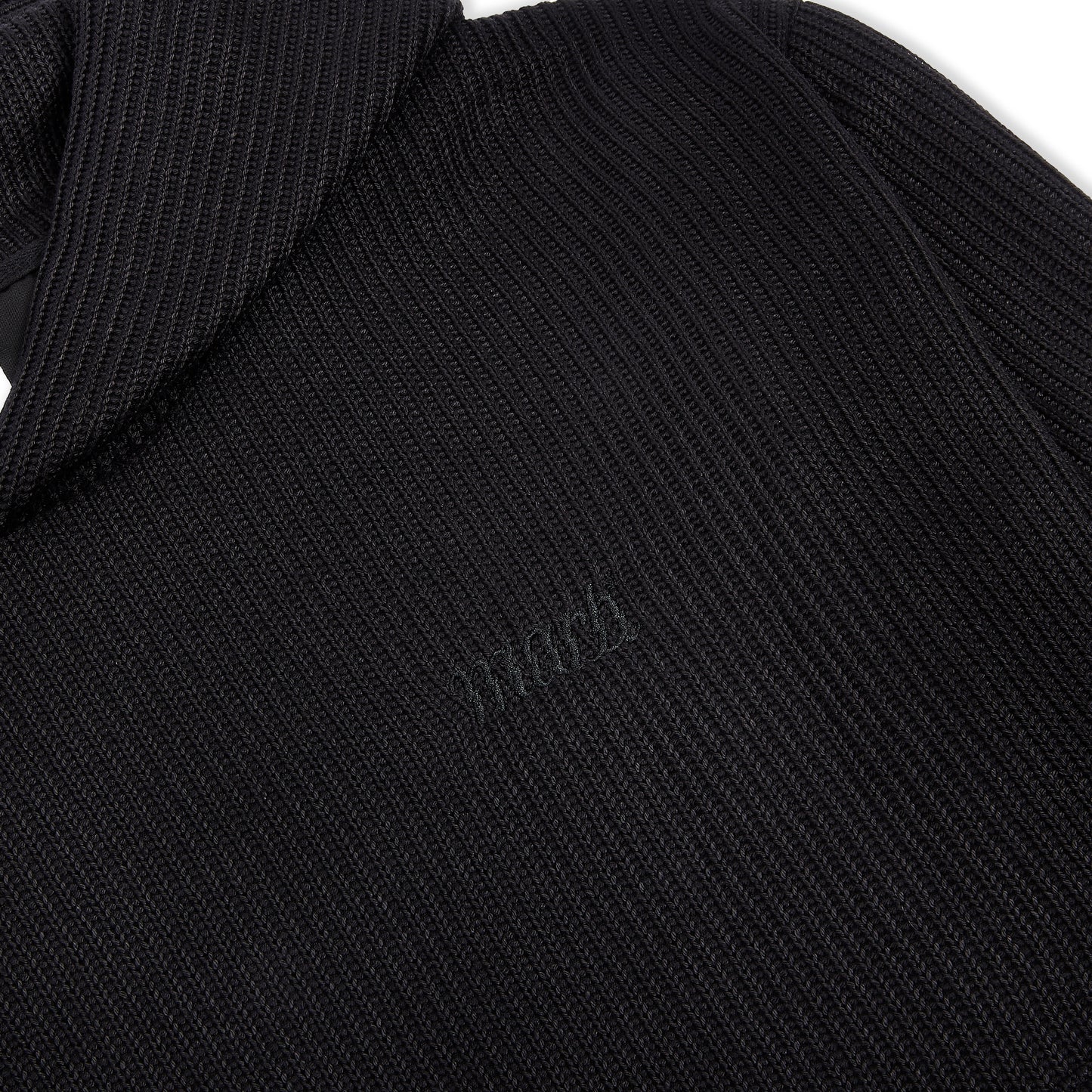 Knitted hoodie Phantom (black)