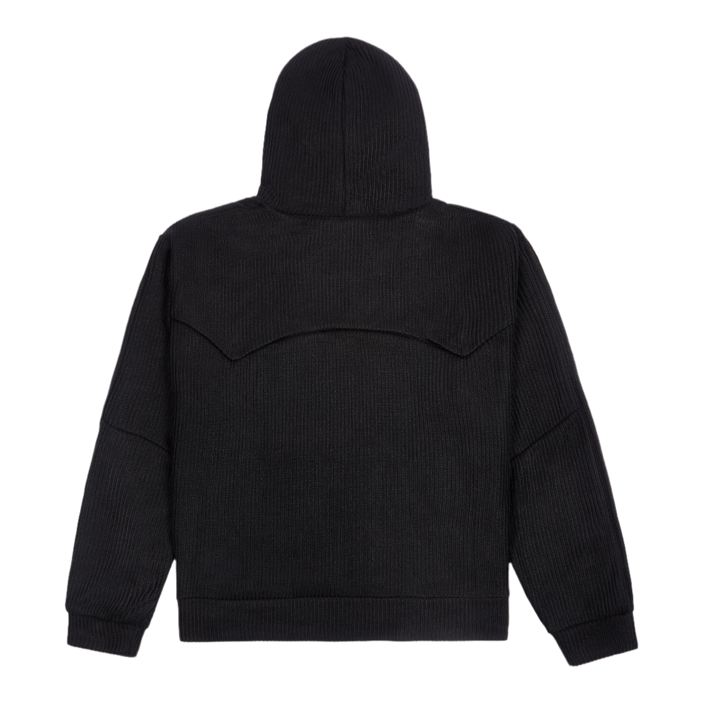 Knitted hoodie Phantom (black)
