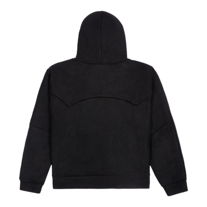 Knitted hoodie Phantom (black)