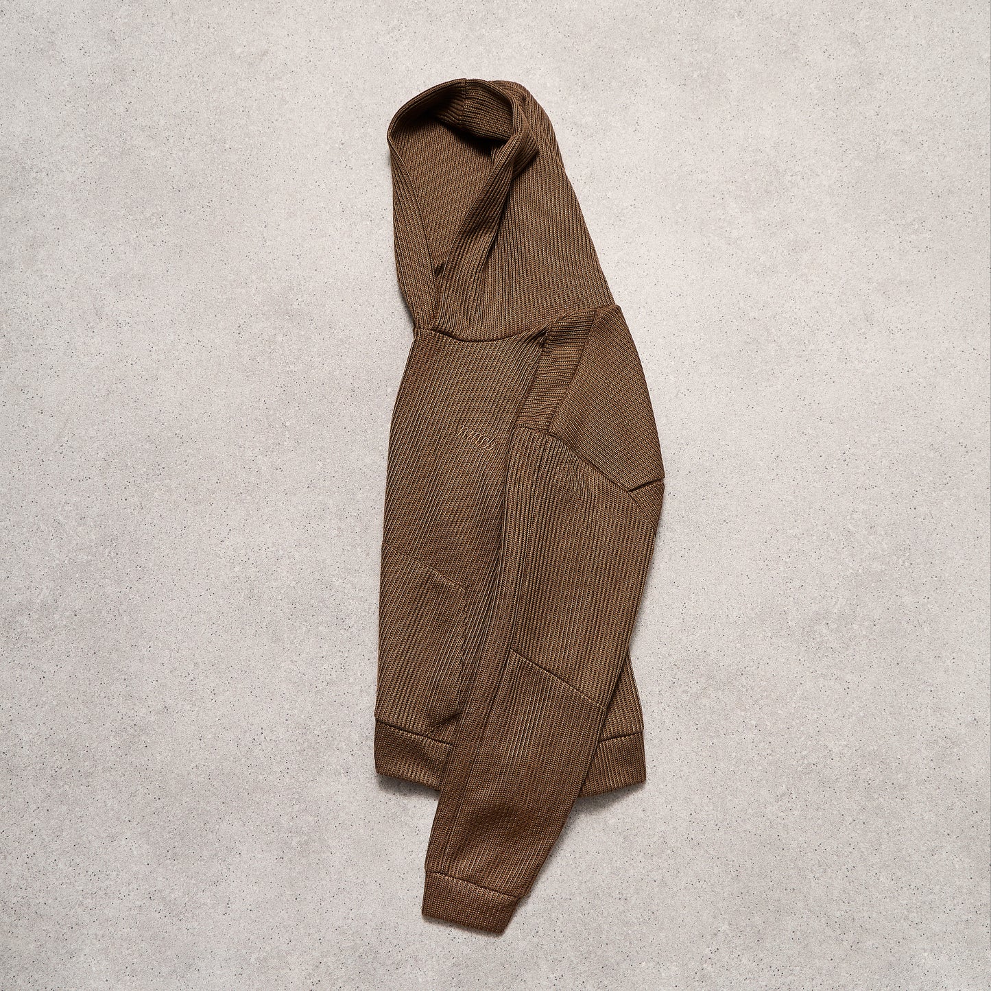 Knitted hoodie Truffle (brown)