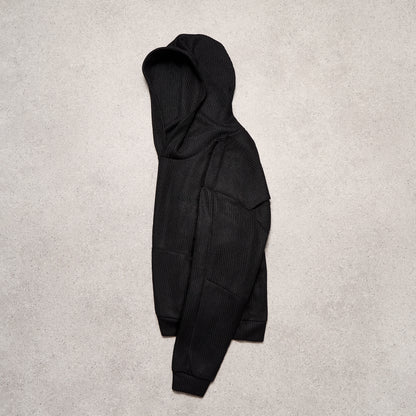 Knitted hoodie Phantom (black)
